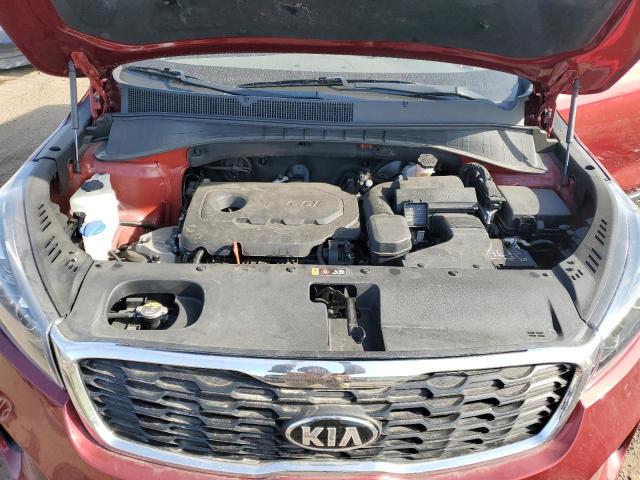 5XYPG4A30KG469788 - 2019 KIA SORENTO L RED photo 12