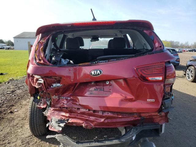 5XYPG4A30KG469788 - 2019 KIA SORENTO L RED photo 6