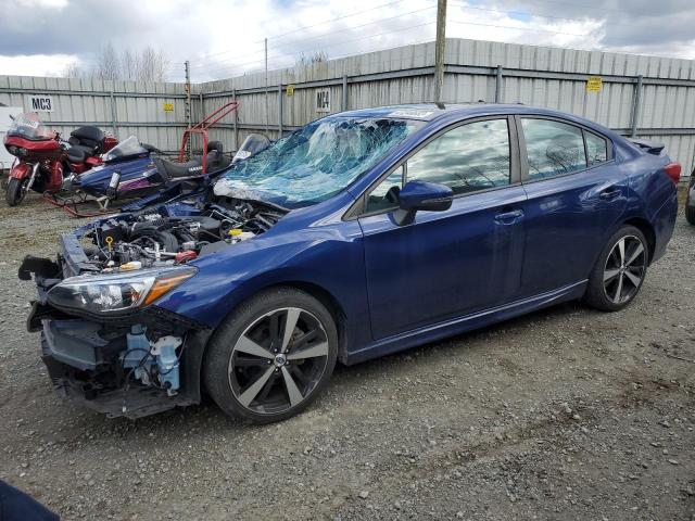 4S3GKAM65J3613213 - 2018 SUBARU IMPREZA SPORT BLUE photo 1