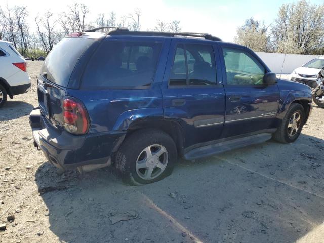 1GNDS13S822368696 - 2002 CHEVROLET TRAILBLAZE BLUE photo 3