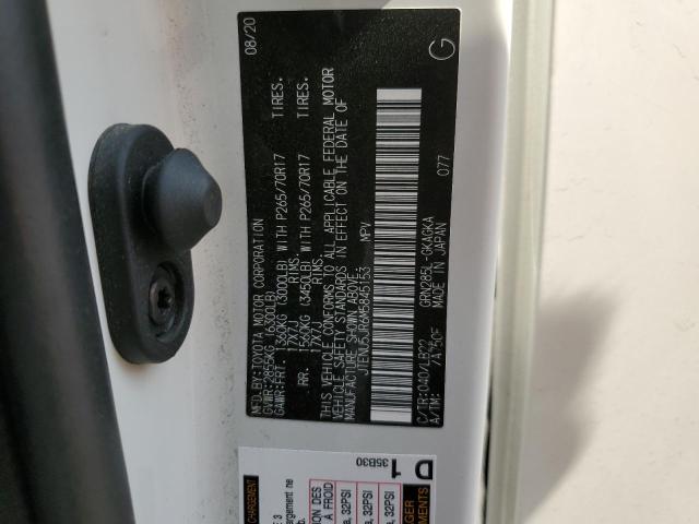 JTENU5JR6M5845153 - 2021 TOYOTA 4RUNNER SR5/SR5 PREMIUM 白色 照片 13