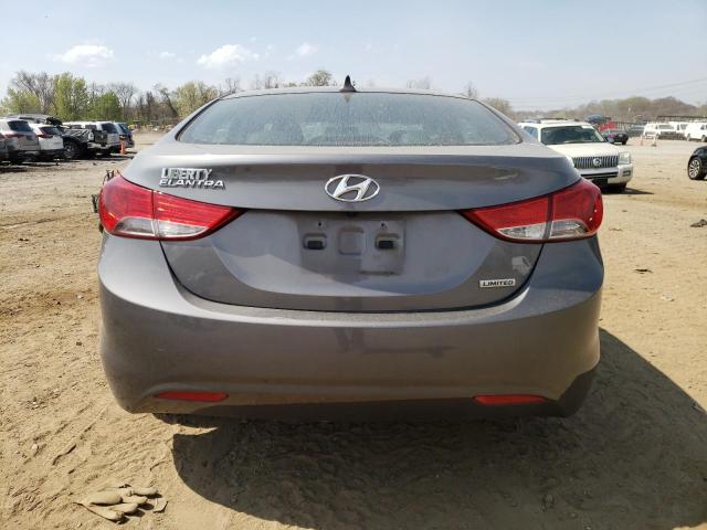 5NPDH4AE5CH102431 - 2012 HYUNDAI ELANTRA GLS GRAY photo 6