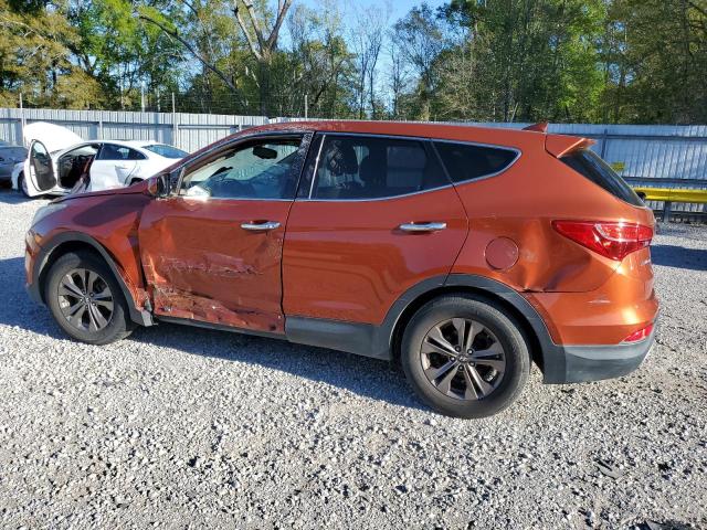 5XYZT3LB7DG005662 - 2013 HYUNDAI SANTA FE S ORANGE photo 2