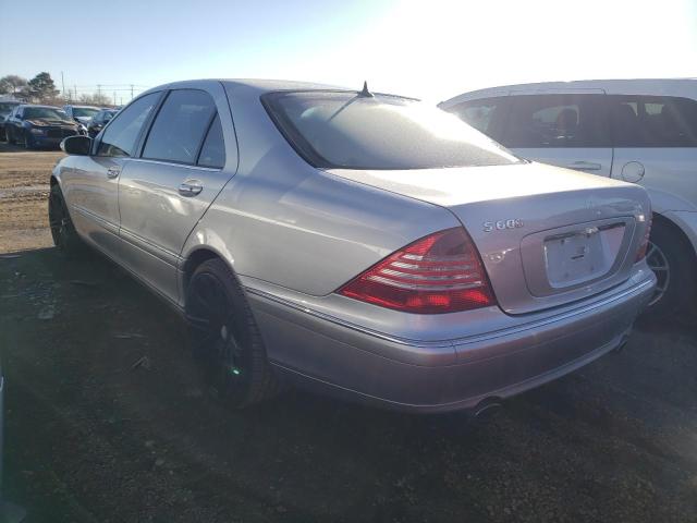 WDBNG76J15A448452 - 2005 MERCEDES-BENZ S 600 SILVER photo 2