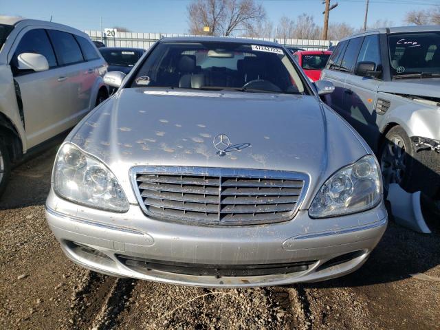 WDBNG76J15A448452 - 2005 MERCEDES-BENZ S 600 SILVER photo 5