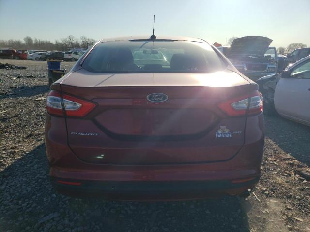 3FA6P0H76ER349006 - 2014 FORD FUSION SE MAROON photo 6