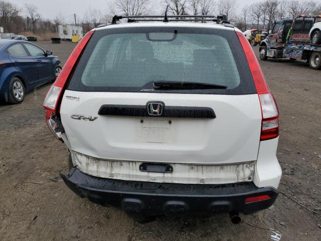 5J6RE48327L007338 - 2007 HONDA CR-V LX WHITE photo 6