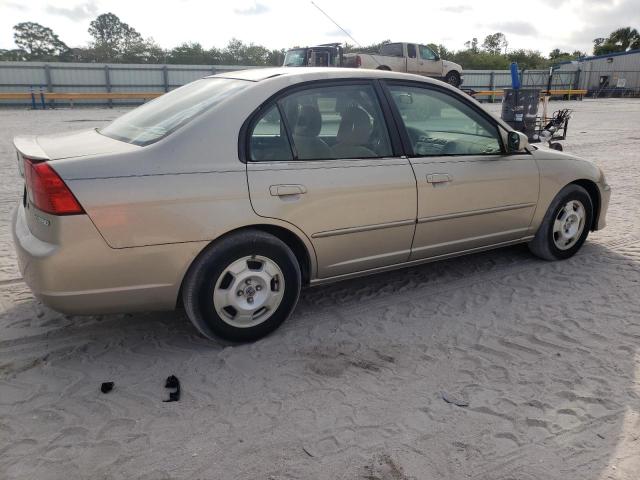 JHMES95653S015344 - 2003 HONDA CIVIC HYBRID BEIGE photo 3