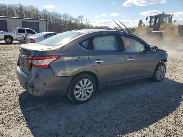 3N1AB7AP6FY366503 - 2015 NISSAN SENTRA S GRAY photo 3