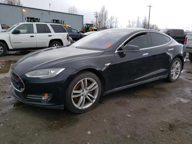5YJSA1CN9DFP07382 - 2013 TESLA MODEL S Սև լուսանկար 1