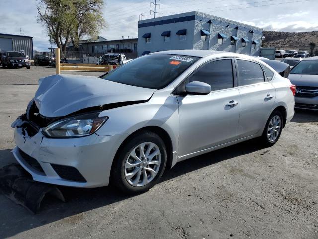 3N1AB7AP4KY455786 - 2019 NISSAN SENTRA S SILVER photo 1