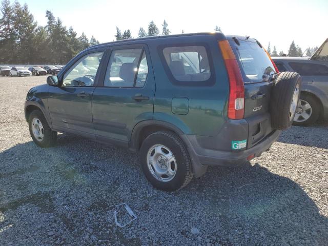 JHLRD78542C033544 - 2002 HONDA CR-V LX GREEN photo 2