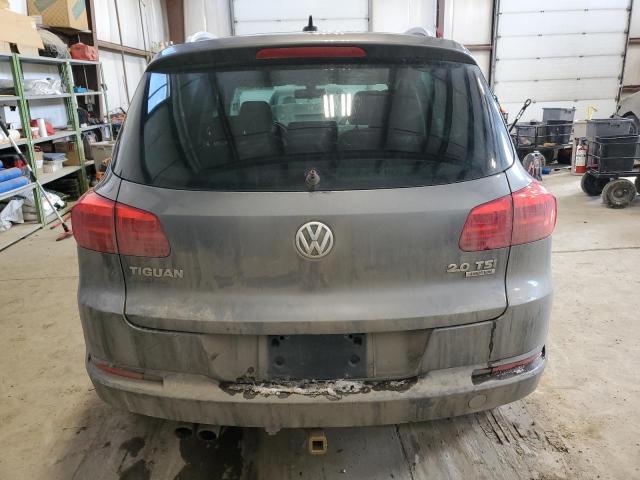 WVGBV7AX2CW004806 - 2012 VOLKSWAGEN TIGUAN S GRAY photo 6