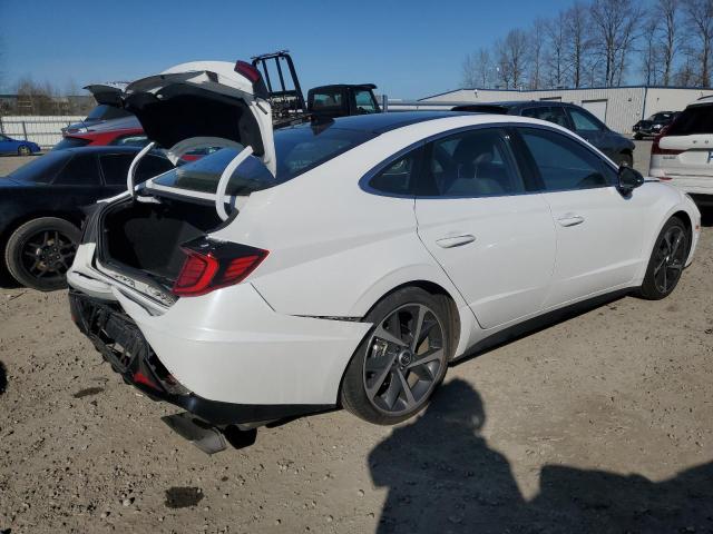 5NPEJ4J22MH069582 - 2021 HYUNDAI SONATA SEL PLUS WHITE photo 3