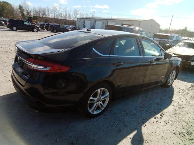 3FA6P0LU4JR207177 - 2018 FORD FUSION SE HYBRID BLACK photo 3