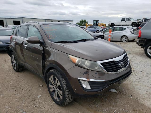 KNDPC3A22B7030599 - 2011 KIA SPORTAGE EX BROWN photo 1