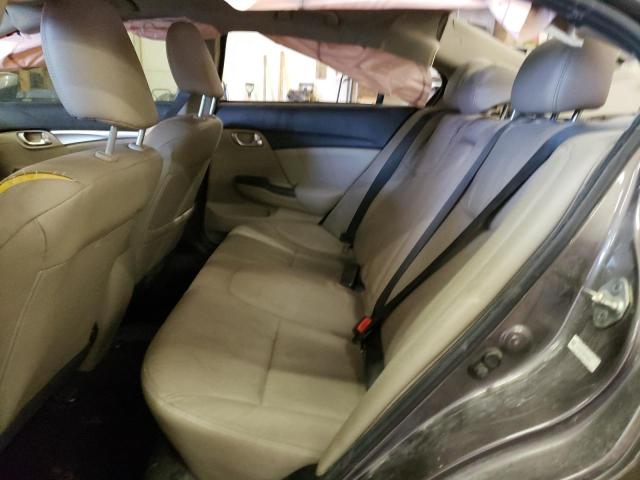 19XFB2F94DE090966 - 2013 HONDA CIVIC EXL ნაცრისფერი ფოტო 10