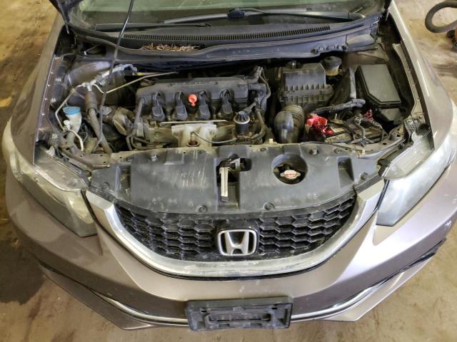 19XFB2F94DE090966 - 2013 HONDA CIVIC EXL ნაცრისფერი ფოტო 11