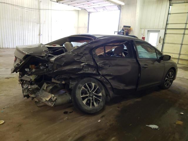 19XFB2F94DE090966 - 2013 HONDA CIVIC EXL ნაცრისფერი ფოტო 3