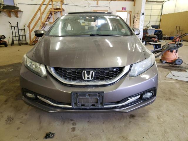 19XFB2F94DE090966 - 2013 HONDA CIVIC EXL ნაცრისფერი ფოტო 5