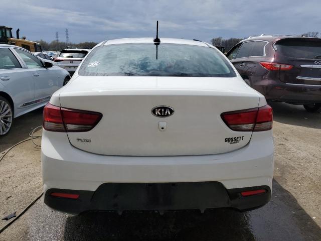 3KPA24AD6LE261393 - 2020 KIA RIO LX WHITE photo 6