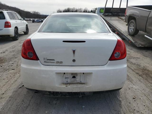 1G2ZF57B084254469 - 2008 PONTIAC G6 VALUE LEADER WHITE photo 6