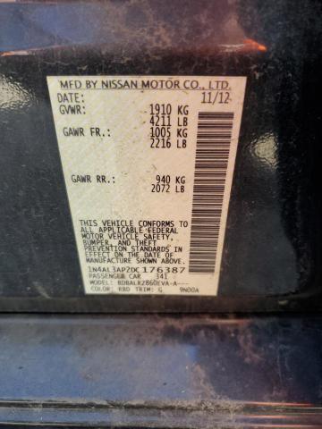 1N4AL3AP2DC176387 - 2013 NISSAN ALTIMA 2.5 CHARCOAL photo 12