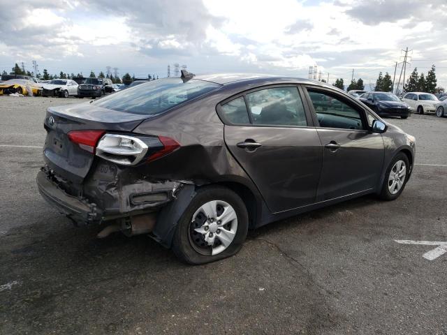 3KPFK4A73JE221740 - 2018 KIA FORTE LX GRAY photo 3