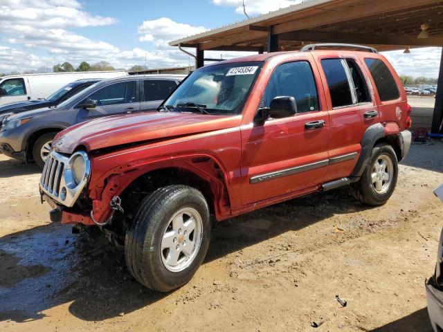 1J4GK48K57W525644 - 2007 JEEP LIBERTY SPORT RED photo 1