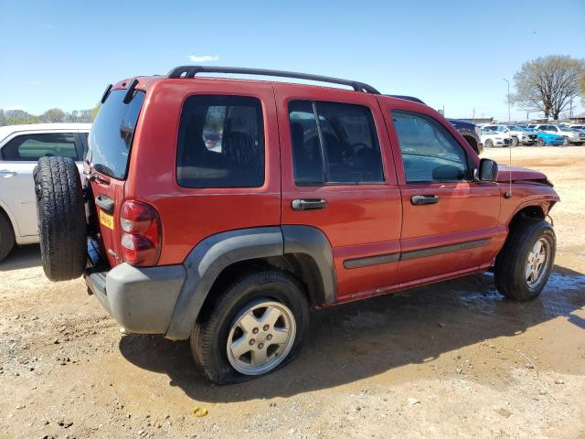 1J4GK48K57W525644 - 2007 JEEP LIBERTY SPORT RED photo 3