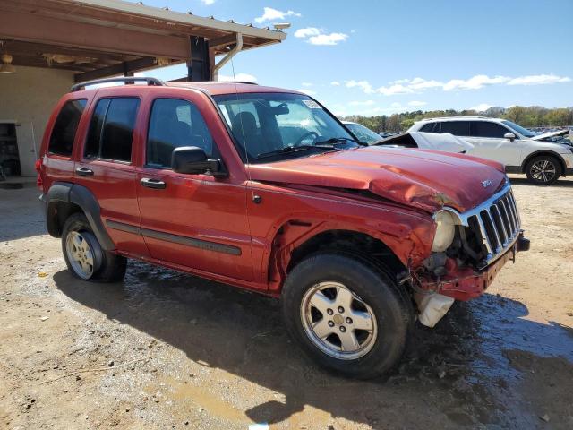 1J4GK48K57W525644 - 2007 JEEP LIBERTY SPORT RED photo 4