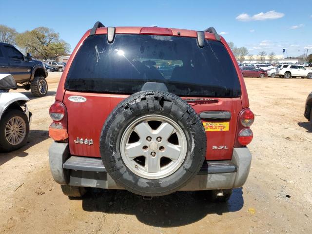 1J4GK48K57W525644 - 2007 JEEP LIBERTY SPORT RED photo 6