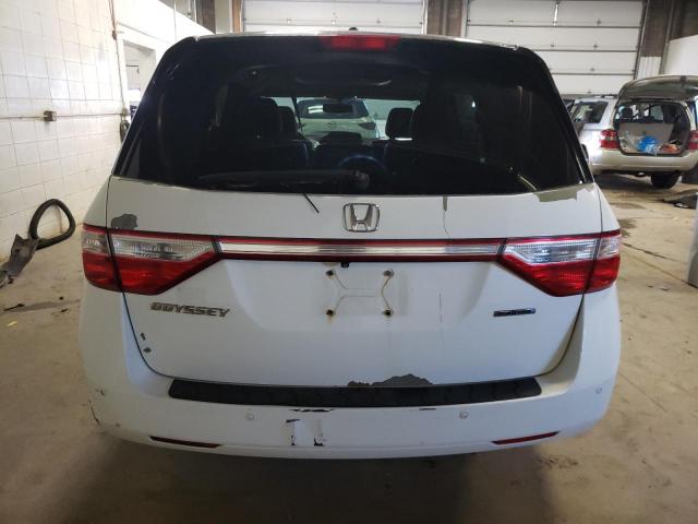 5FNRL5H90BB504180 - 2011 HONDA ODYSSEY TOURING WHITE photo 6