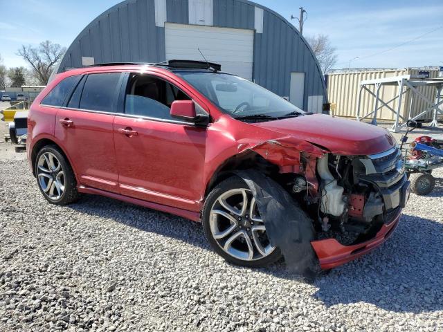 2FMDK4AK0BBA61221 - 2011 FORD EDGE SPORT RED photo 4