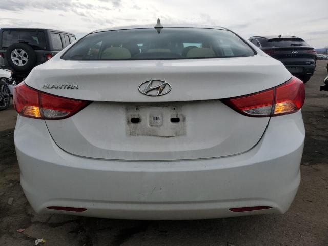 5NPDH4AE9DH234612 - 2013 HYUNDAI ELANTRA GLS WHITE photo 6