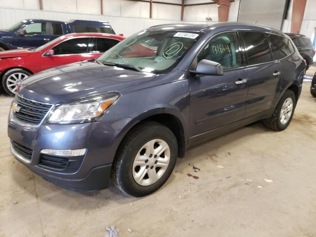 1GNKRFKD4EJ136688 - 2014 CHEVROLET TRAVERSE LS BLUE photo 1