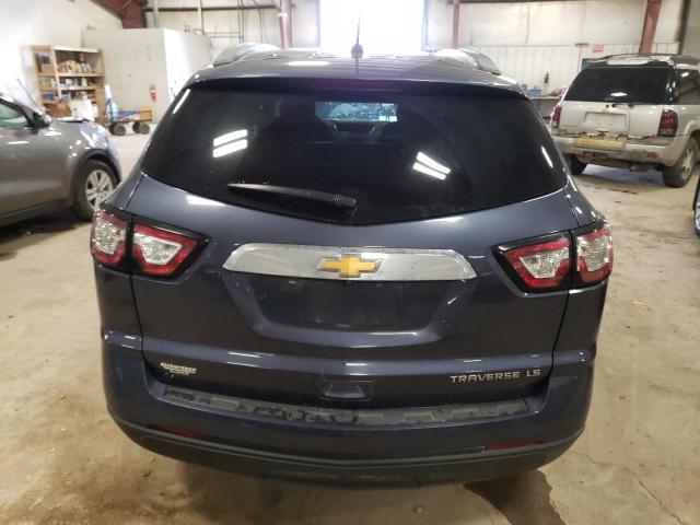 1GNKRFKD4EJ136688 - 2014 CHEVROLET TRAVERSE LS BLUE photo 6