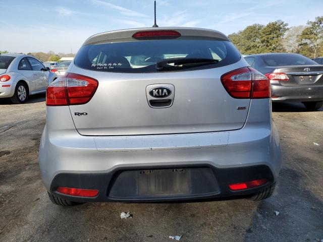 KNADM5A34D6246822 - 2013 KIA RIO LX SILVER photo 6