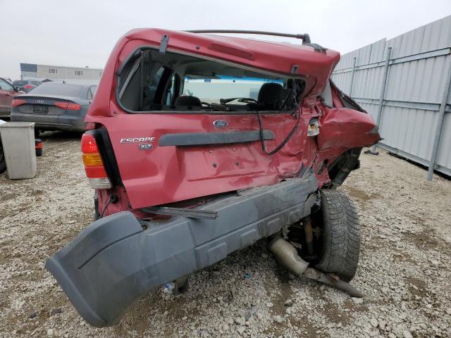 1FMYU03155KA30162 - 2005 FORD ESCAPE XLT RED photo 6