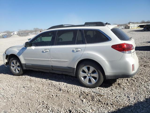 4S4BRCKC4B3383803 - 2011 SUBARU OUTBACK 2.5I LIMITED WHITE photo 2