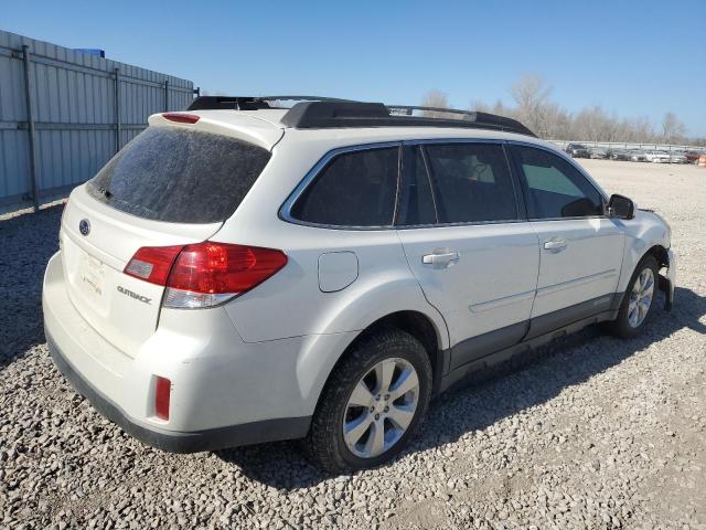 4S4BRCKC4B3383803 - 2011 SUBARU OUTBACK 2.5I LIMITED WHITE photo 3