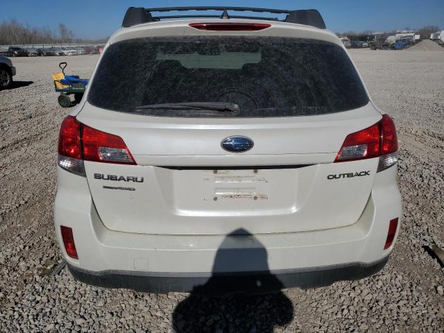 4S4BRCKC4B3383803 - 2011 SUBARU OUTBACK 2.5I LIMITED WHITE photo 6