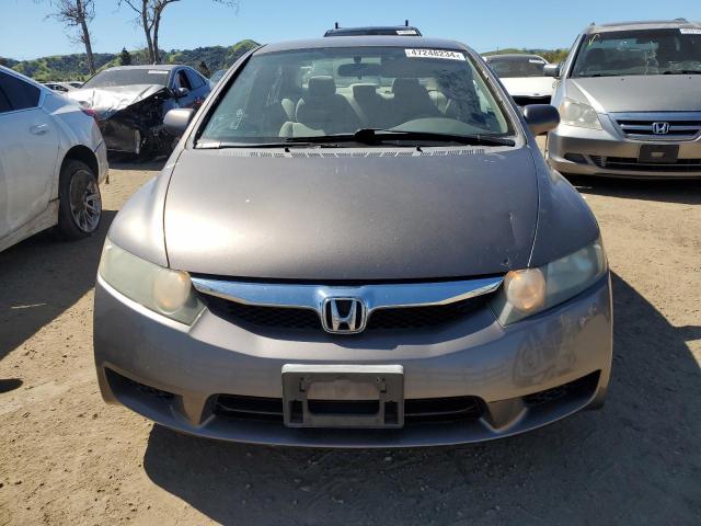 1HGFA16589L025662 - 2009 HONDA CIVIC LX BROWN photo 5