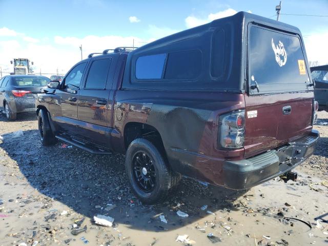 1D7HE28K05S363311 - 2005 DODGE DAKOTA QUAD BURGUNDY photo 2