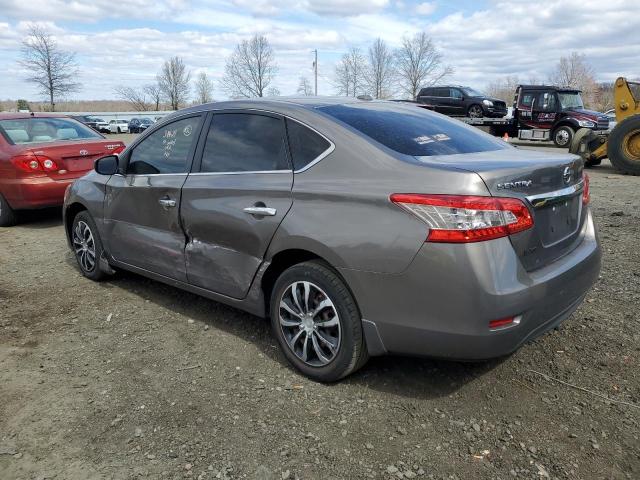 3N1AB7AP5FL682262 - 2015 NISSAN SENTRA S GRAY photo 2