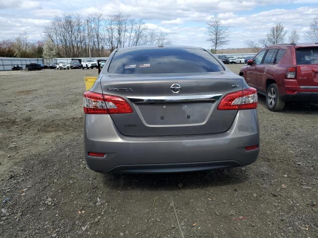 3N1AB7AP5FL682262 - 2015 NISSAN SENTRA S GRAY photo 6