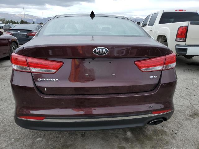 5XXGU4L39GG091374 - 2016 KIA OPTIMA EX MAROON photo 6