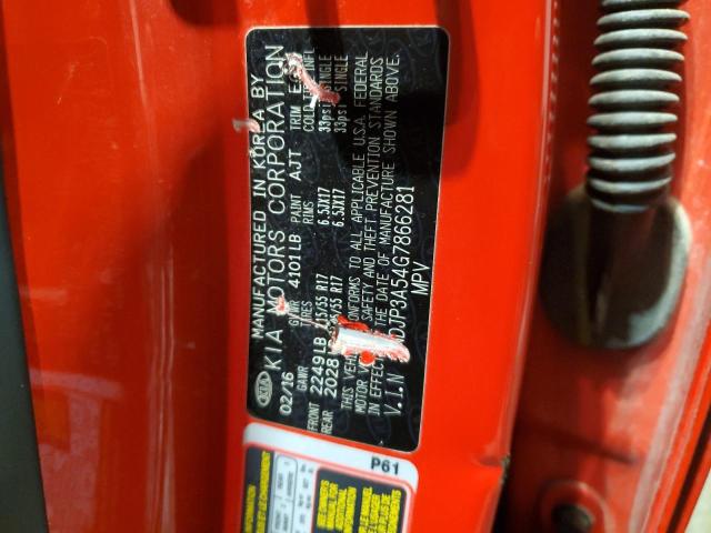 KNDJP3A54G7866281 - 2016 KIA SOUL + RED photo 14