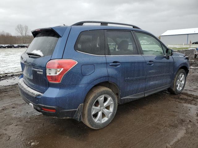 JF2SJAPC3EH449176 - 2014 SUBARU FORESTER 2.5I TOURING BLUE photo 3