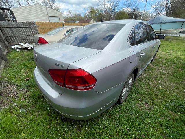 1VWBN7A3XDC074393 - 2013 VOLKSWAGEN PASSAT SE SILVER photo 4